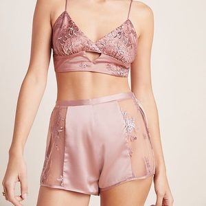 🎄Anthropologie High Waist Sleep Shorts